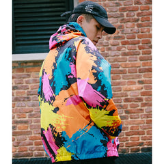 Us Color Paint Hooded Jacket