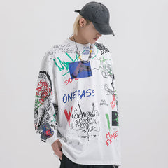 Graffiti Harajuku Sweatshirt Oversized