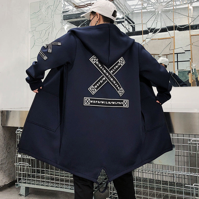 Jacket Print Windbreaker Overcoat