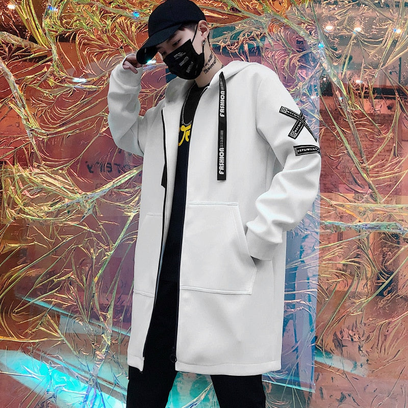 Jacket Print Windbreaker Overcoat