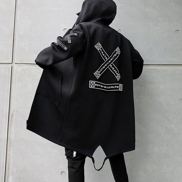 Jacket Print Windbreaker Overcoat