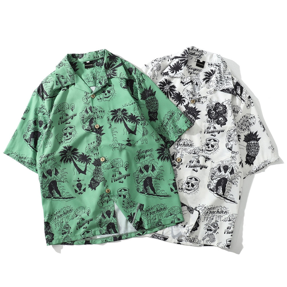 Hawaii Beach Cococnut Palm Shirt