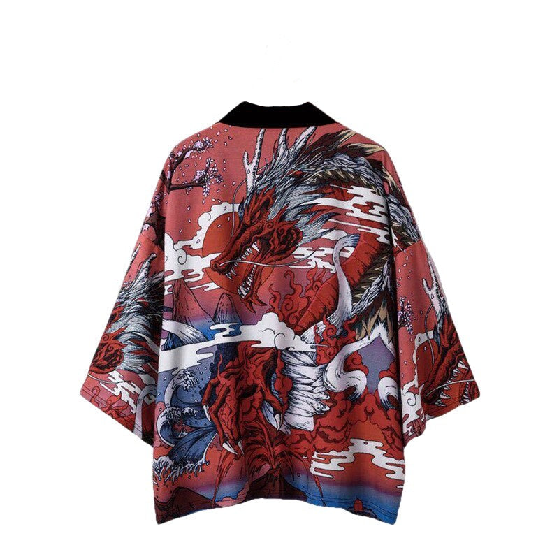 Red Dragon Japan Lord 3/4 Sleeve Kimono