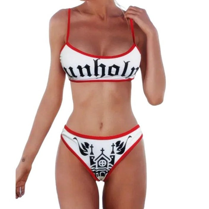 Unholy High Waist Bikini Set