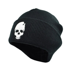 Skull Embroidered Knitted Beanie