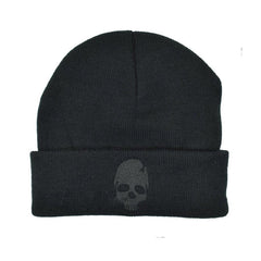 Skull Embroidered Knitted Beanie