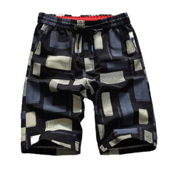 Square And Blocks Fashion Beach Shorts