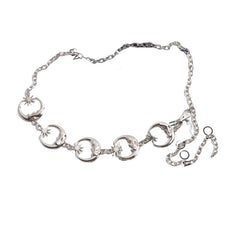 Sun And Moon Metal Chain Waist Belt