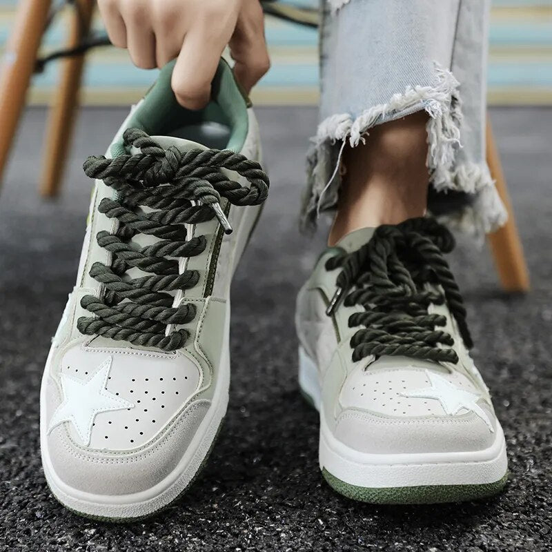 Aesthetic Thick Bottom Star Sneakers