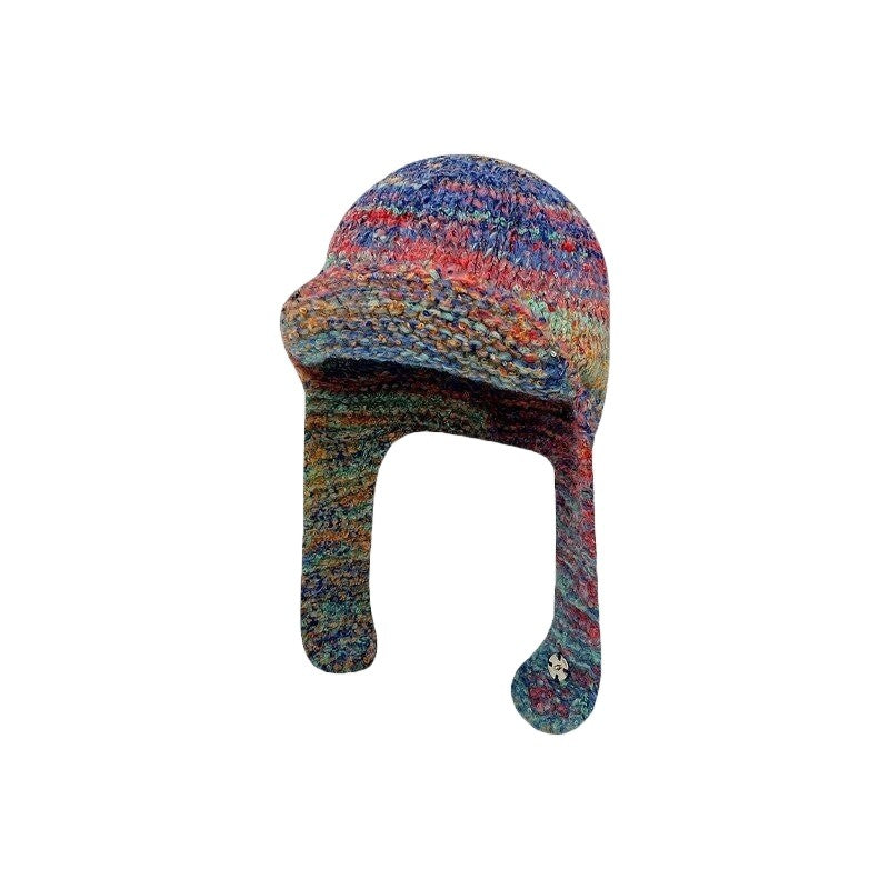 Wool Gradient Colors Bomber Hat